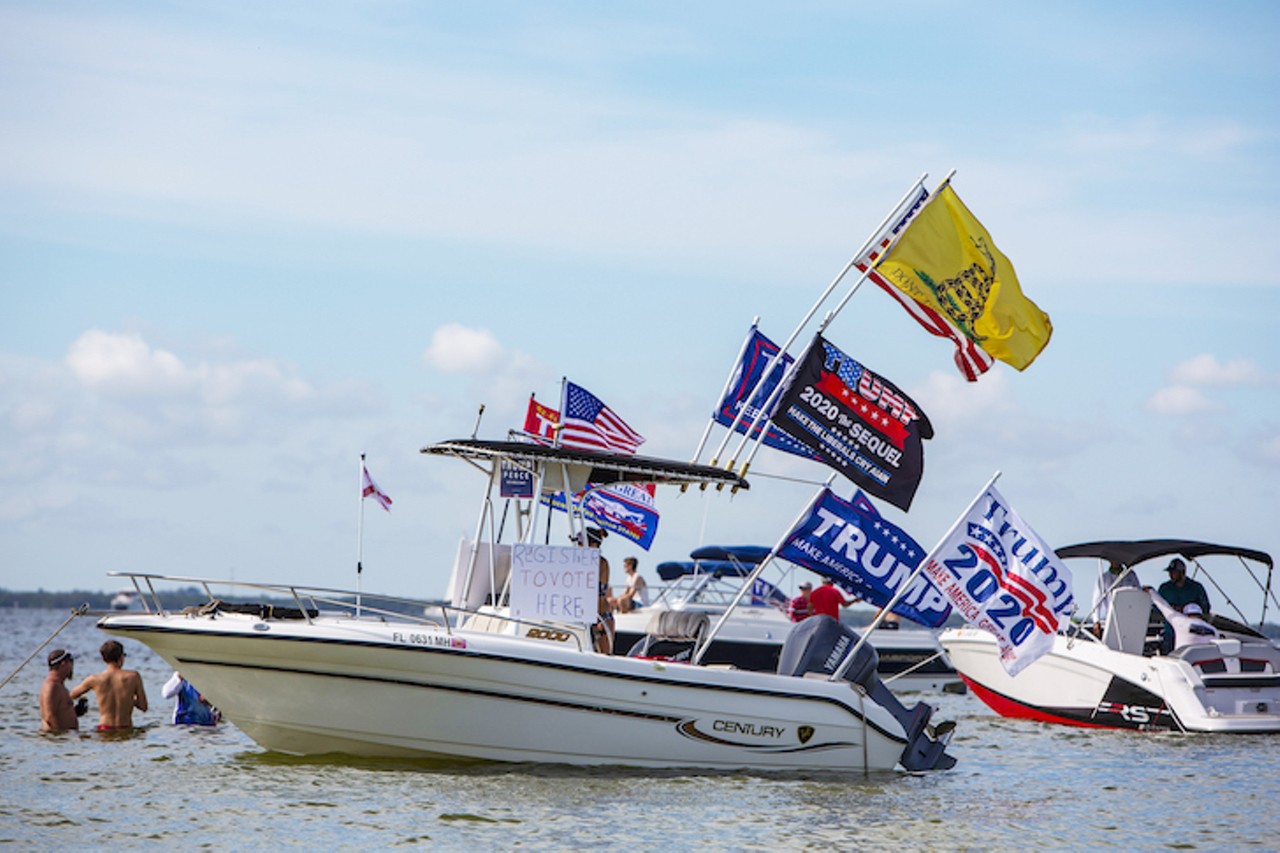 Photos from Tampa Bay's 'Trumptilla' boat parade last weekend