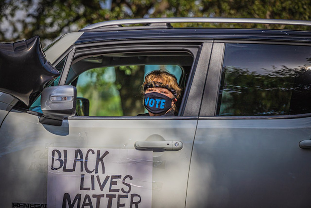 Photos from Tampa's Black Lives Matter drive through protest for Jacob Blake