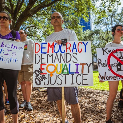 Photos: Hundreds march in downtown Tampa to protest Moms For Liberty national summit