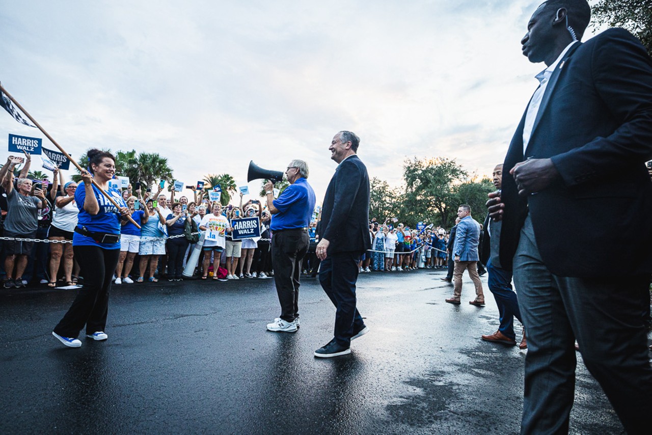 Photos: Kamala Harris' husband, Doug Emhoff, rallies Florida Democrats in The Villages