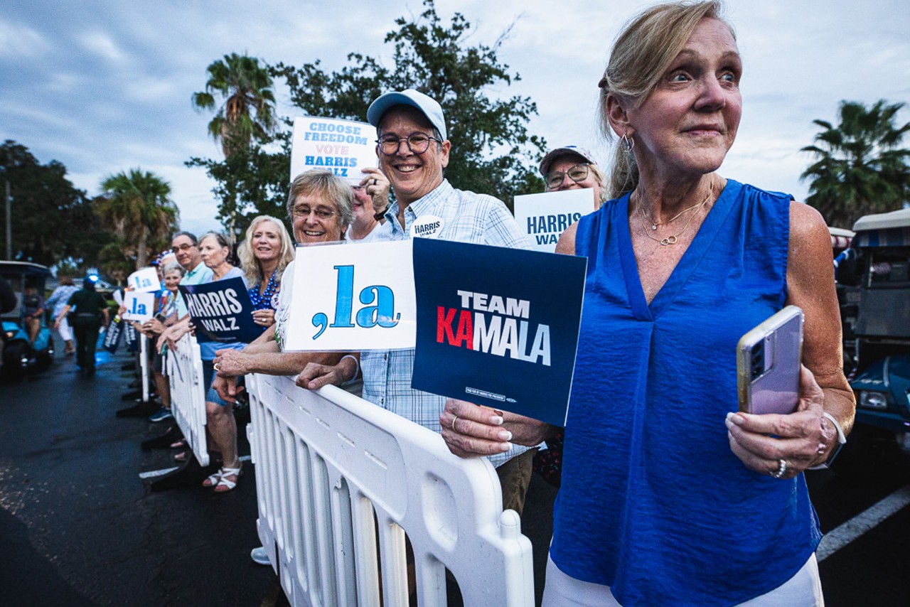 Photos: Kamala Harris' husband, Doug Emhoff, rallies Florida Democrats in The Villages