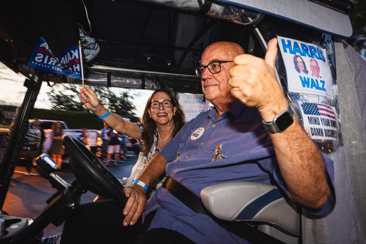 Photos: Kamala Harris' husband, Doug Emhoff, rallies Florida Democrats in The Villages