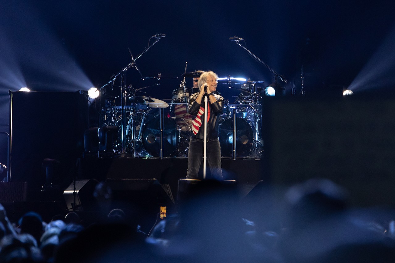 Photos of Bon Jovi playing Tampa's Amalie Arena last Friday