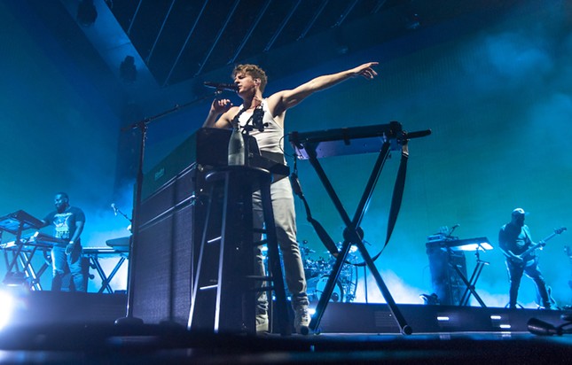 Photos of Charlie Puth playing Tampa's MidFlorida Credit Union Amphitheatre