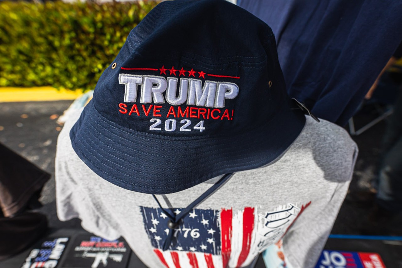 Photos: Qanon followers Christian nationalists gather at Mar-a-Lago for Donald Trump's 2024 campaign announcement