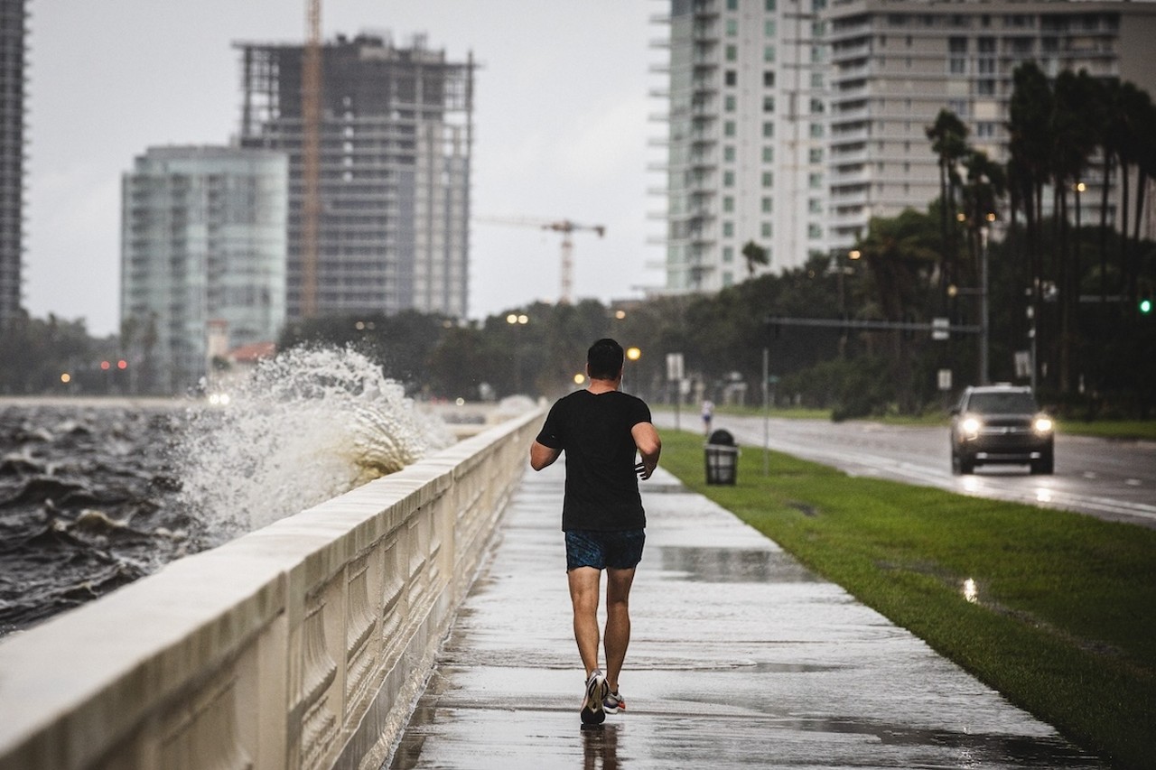 Bayshore Boulevard in Tampa, Florida on Sept. 26, 2024.