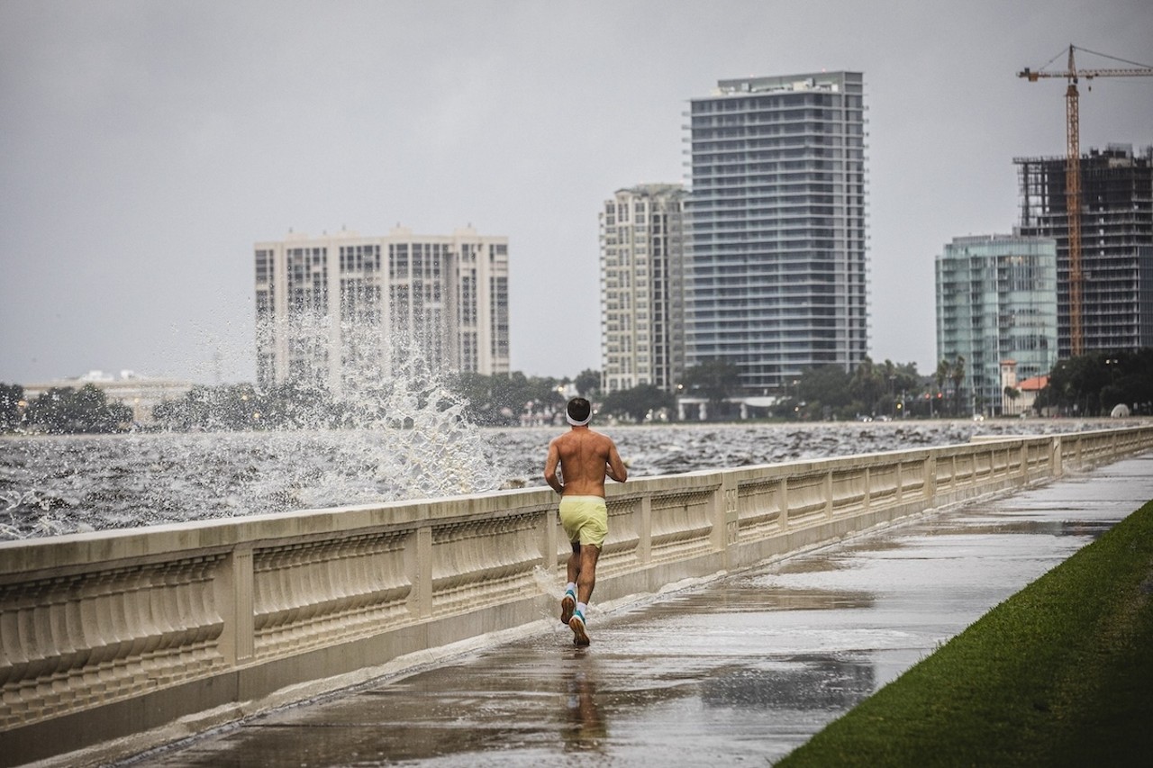 Bayshore Boulevard in Tampa, Florida on Sept. 26, 2024.