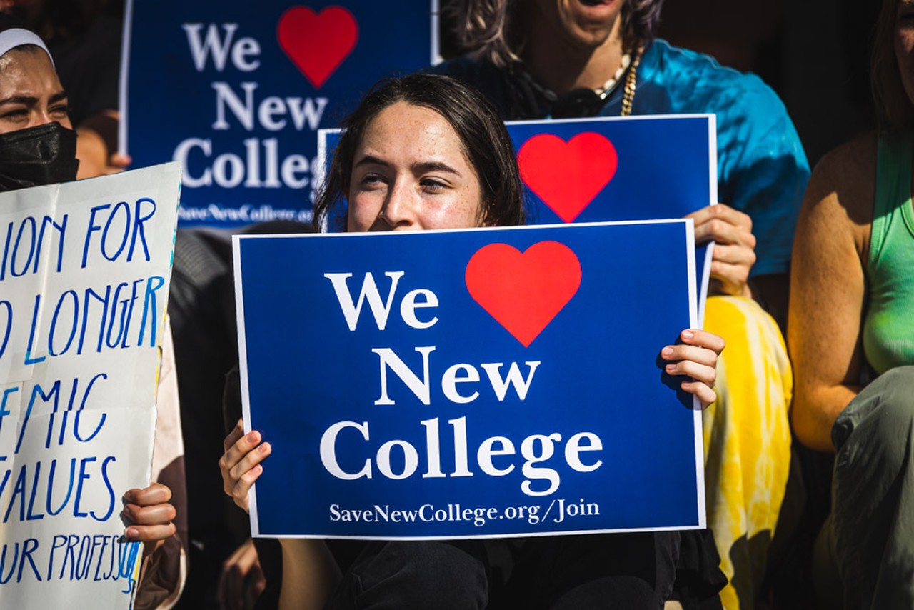 Photos: Students, lawmakers, rally as New College board removes President Patricia Okker