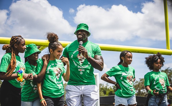 Titus O’Neil at Sligh Middle Magnet School in Tampa, Florida on April 27, 2024.