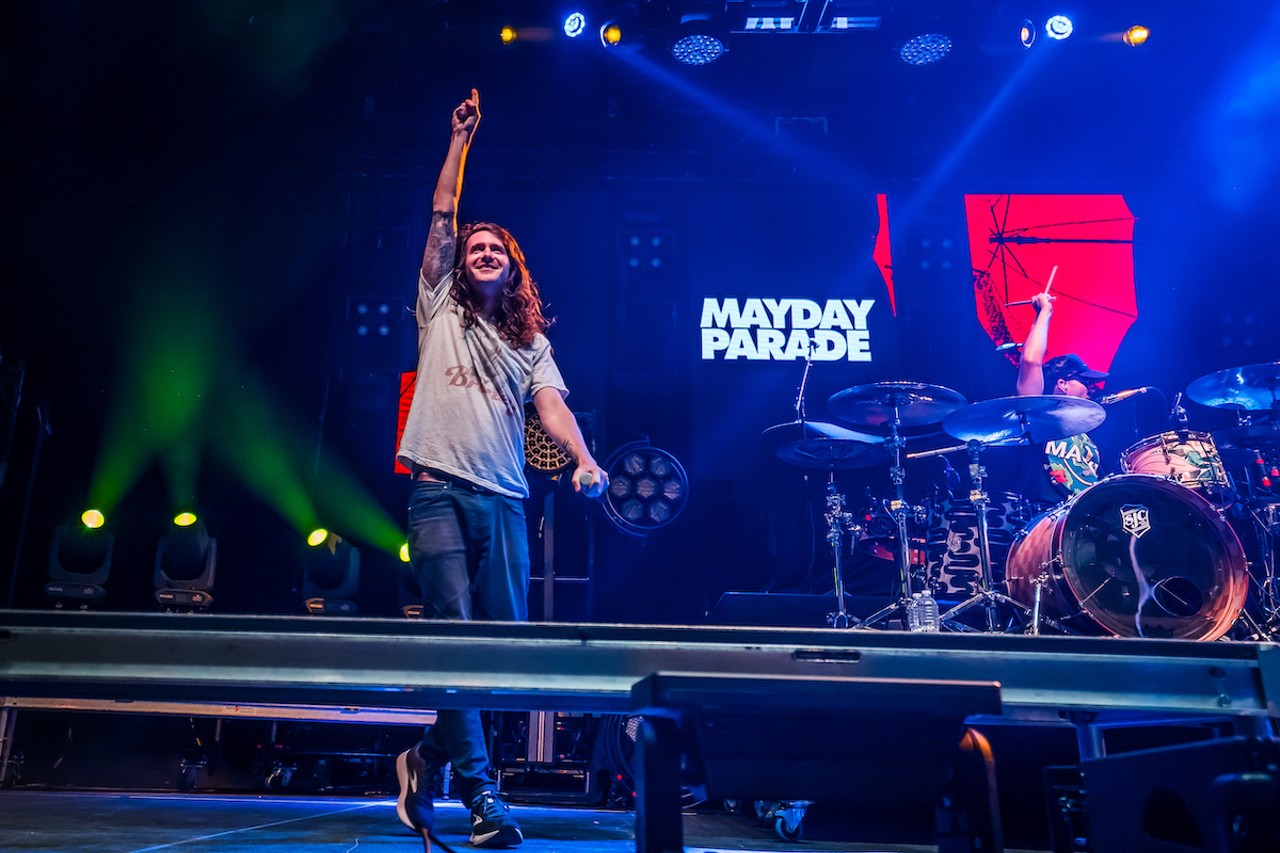 Mayday Parade plays Yuengling Center in Tampa, Florida on July 23, 2023.