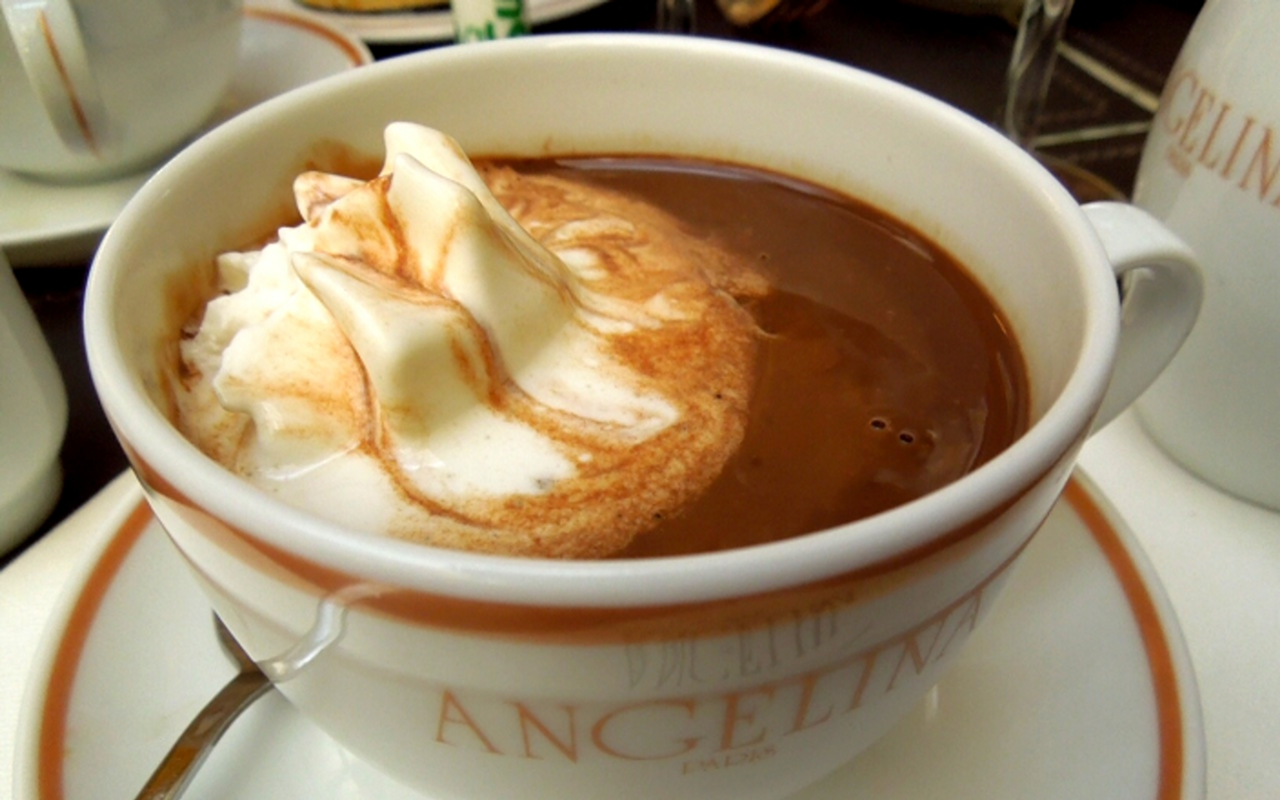 Angelina's decadent, and deservedly famous, hot chocolate.