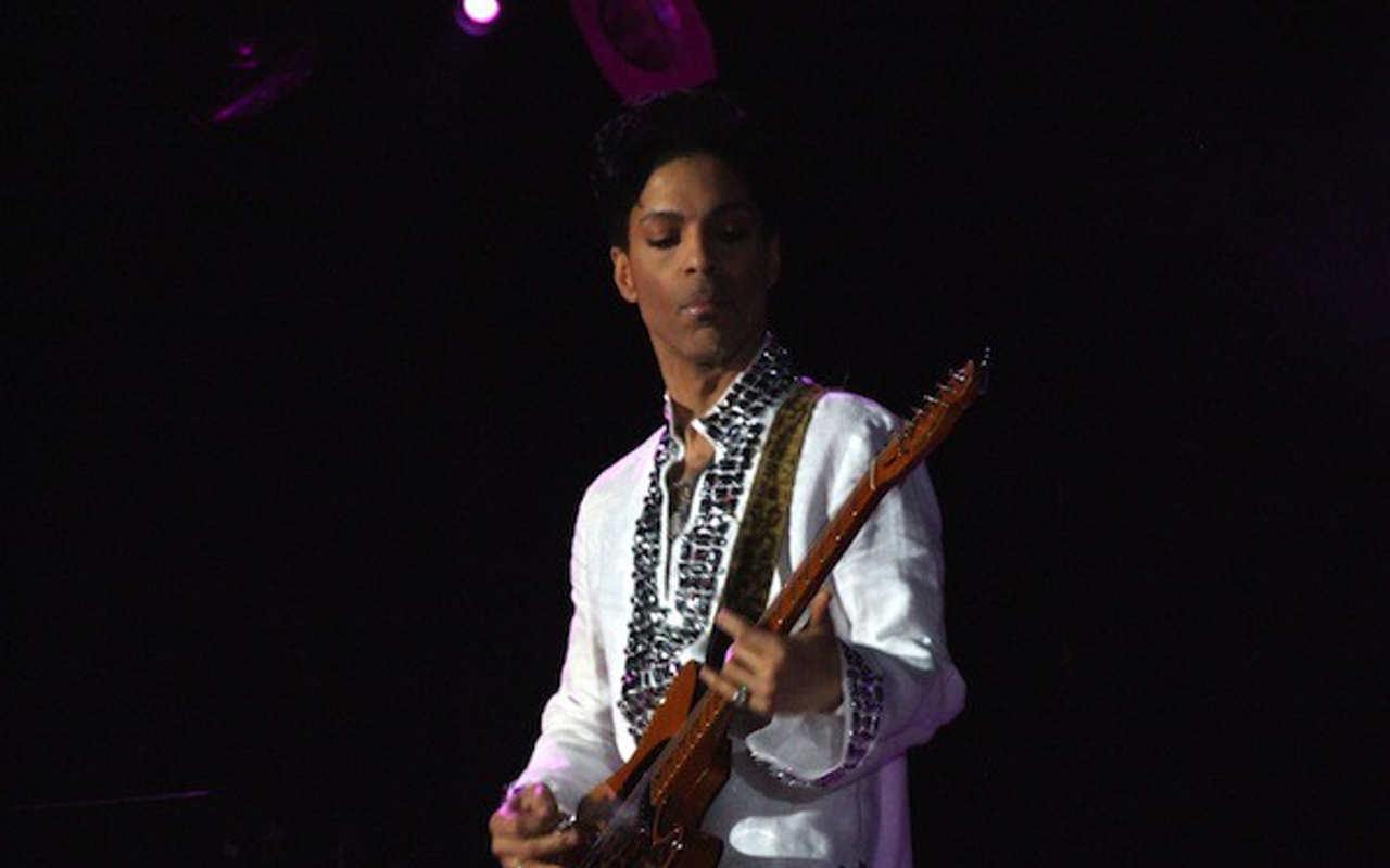 Prince at Coachella in 2008.