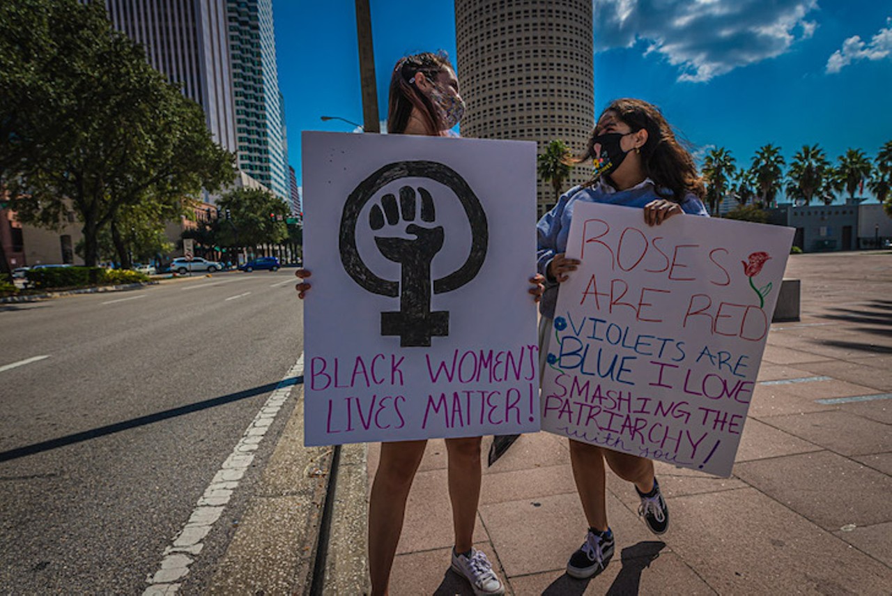 Tampa Women's March on Oct. 17, 2020.