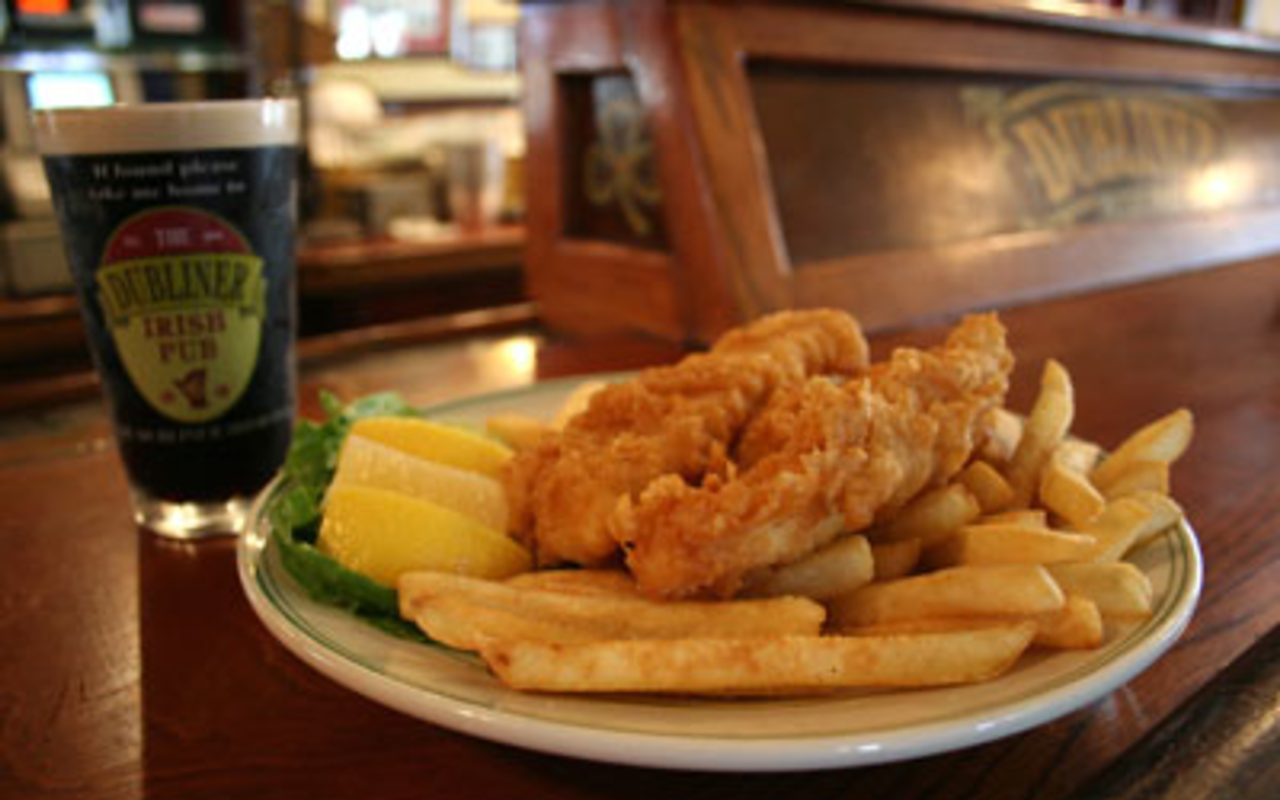 FISH FRY: The crispy fish (with chips) has a lot of flavor thanks to some well-seasoned breading.