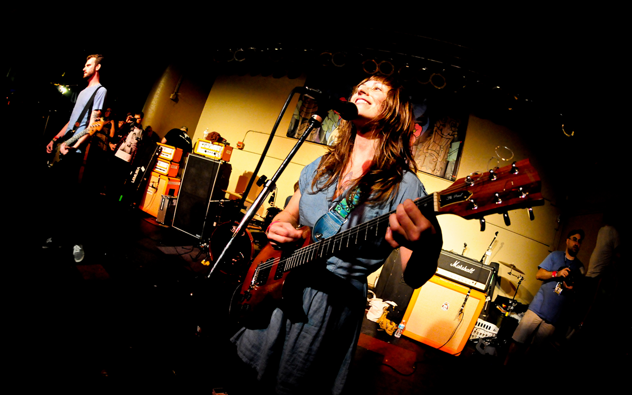 GENGRE-BUSTER: Lemuria's Sheena Ozella plays 8 Seconds in Gainesville, Florida as part of Fest 11 on October 27, 2012.