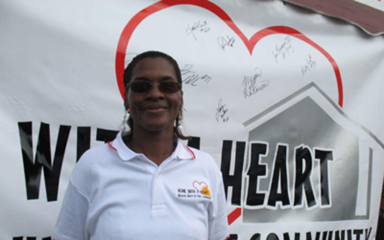 Charlene Banks, Home With A Heart volunteer.