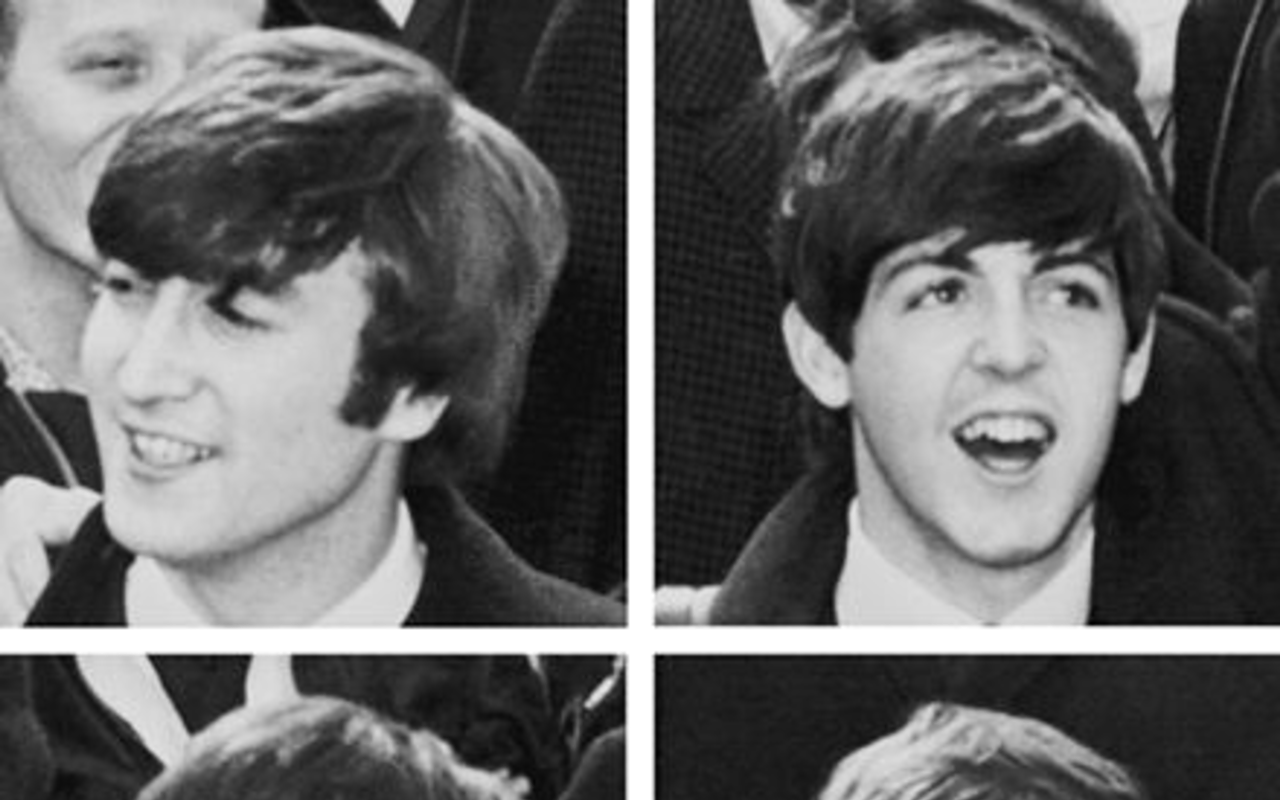 The Beatles in 1964 Top: Lennon, McCartney. Bottom: Harrison, Starr.