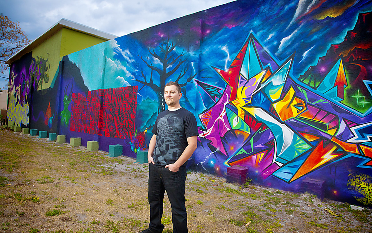 p>WALL POWER: Akut, aka Damir Tabakovic, who along with Center One, worked on a mural in St. Pete’s Warehouse Arts District, an enclave that showed marked growth in 2012.