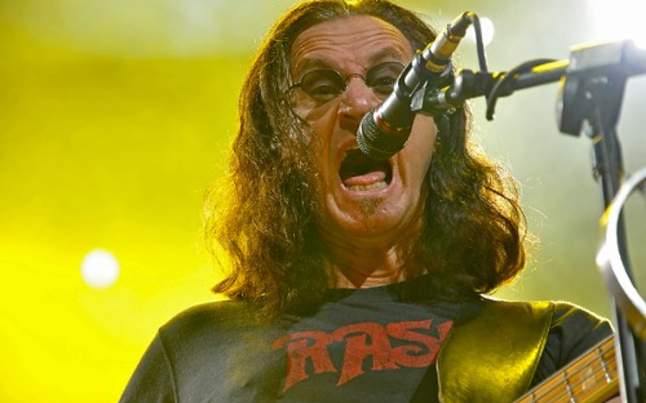 Geddy Lee, from Rush's 2010 stop at the amphitheater