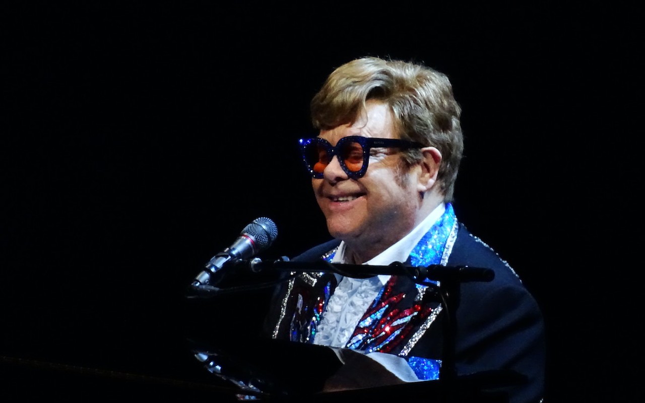 Elton John plays Amalie Arena in Tampa, Florida on April 24, 2022