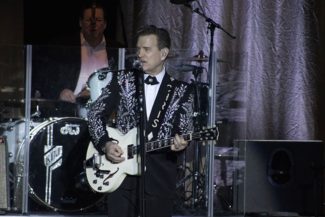 Chris Isaak plays the Bilheimer Capitol Theatre in Clearwater, Florida on Dec. 8, 2022.