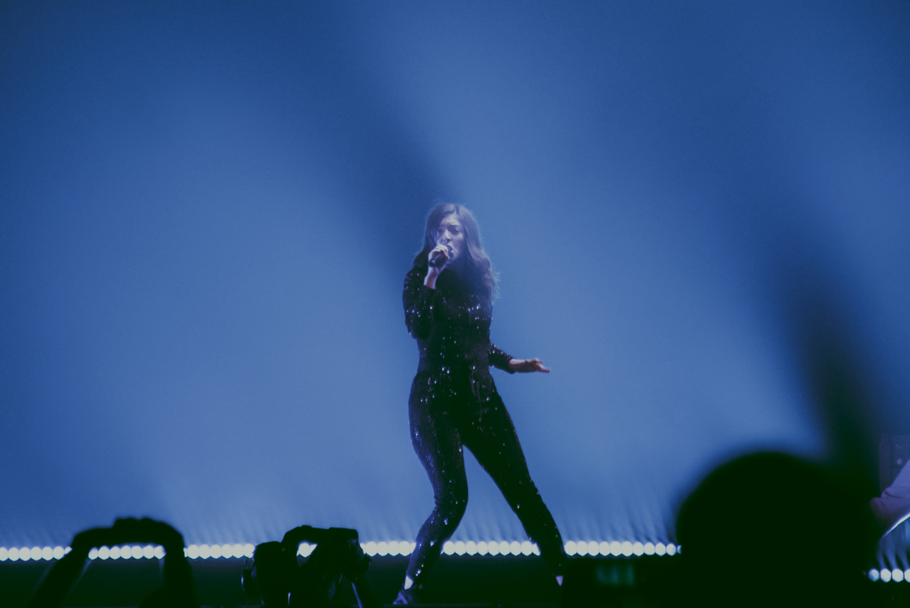 Lorde plays Amalie Arena in Tampa, Florida on April 11, 2018.
