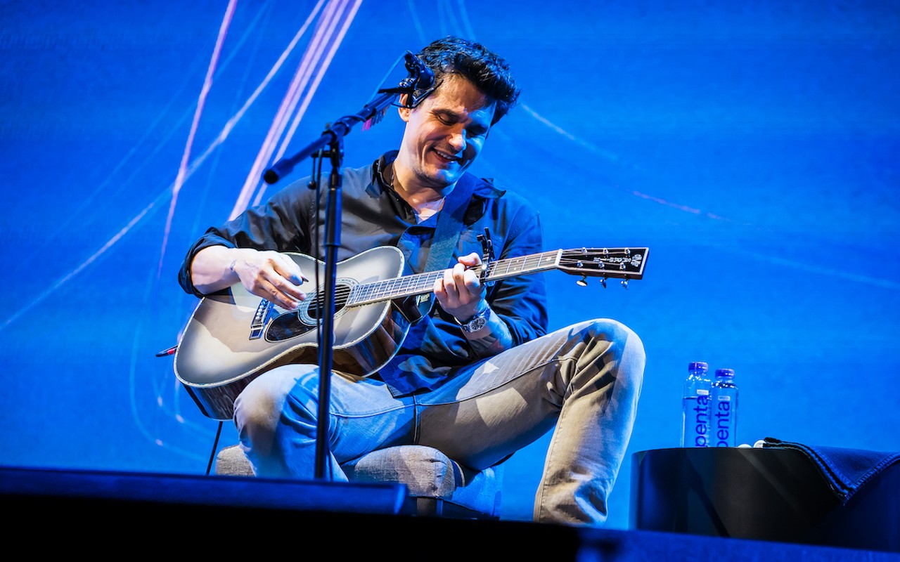 John Mayer plays Amalie Arena i Tampa, Florida on Oct. 13, 2023.