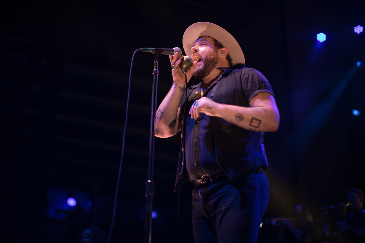 Nanthaniel Rateliff & the Night Sweats play Jannus Live in St. Petersburg, Florida on May 5, 2018.