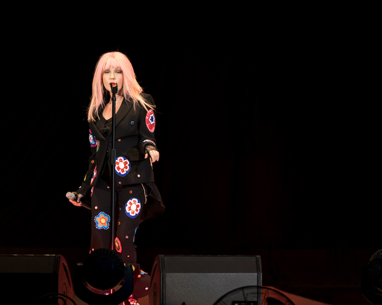 Cyndi Lauper plays Amalie Arena in Tampa, Florida on July 8, 2017.
