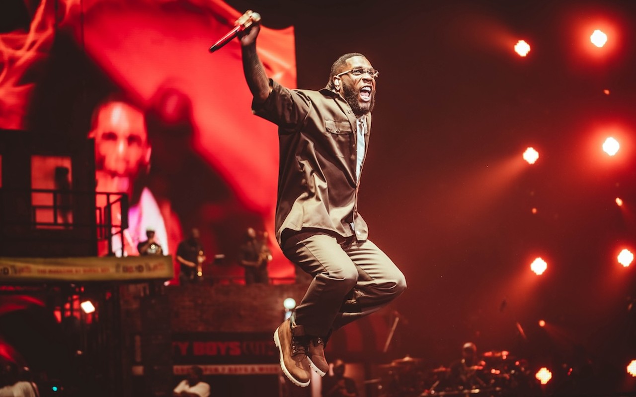 Burna Boy plays Amalie Arena in Tampa, Florida on March 11, 2024.
