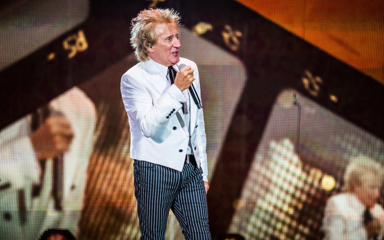 Rod Stewart, who plays the Hard Rock Event Center in Tampa, Florida on Feb. 16, 2024.
