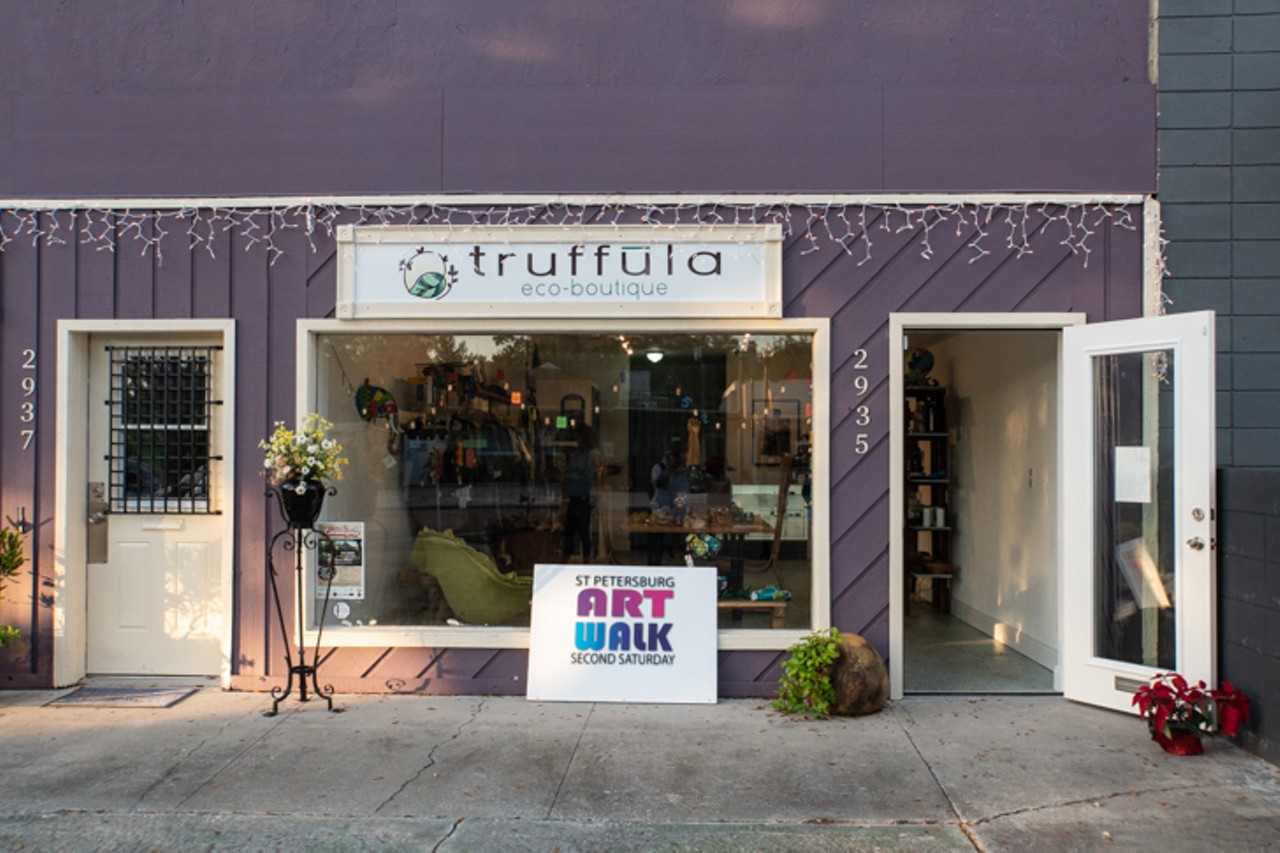This new venture from Jeff Schorr of Craftsman House Gallery and Leslie Curran of ARTicles gallery is billed as St. Petersburg's only eco-boutique. Truffula specializes in earth-friendly clothing, fashion accessories, and home d&eacute;cor. Located in St. Pete's Grand Central District.