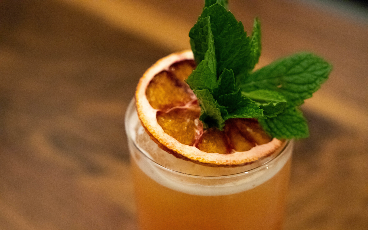 L Bar makes each specialty creation with fresh, seasonal produce and house-made syrups.