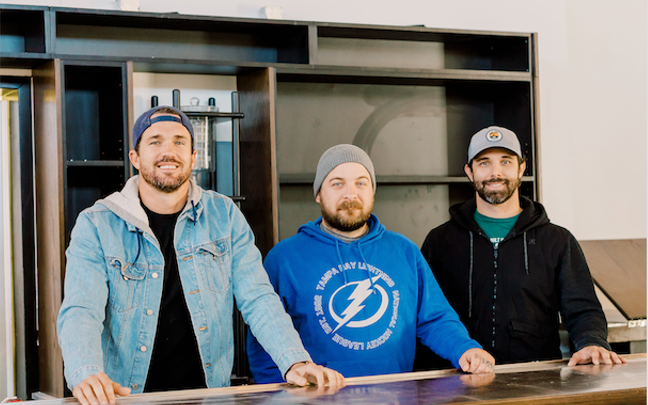 Owners Logan Payne, Taylor Caum and Ricky Coston (L-R) are set to fill Seminole Heights' need for a sports bar.