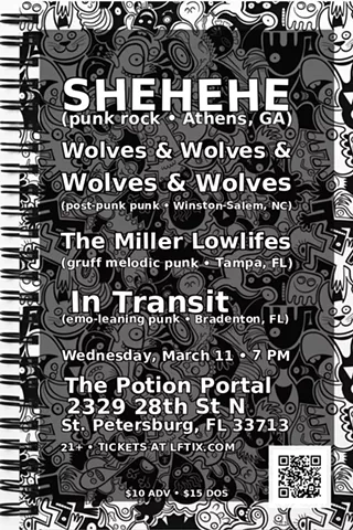 SHEHEHE / Wolves & Wolves & Wolves & Wolves / Miller Lowlifes / In Transit