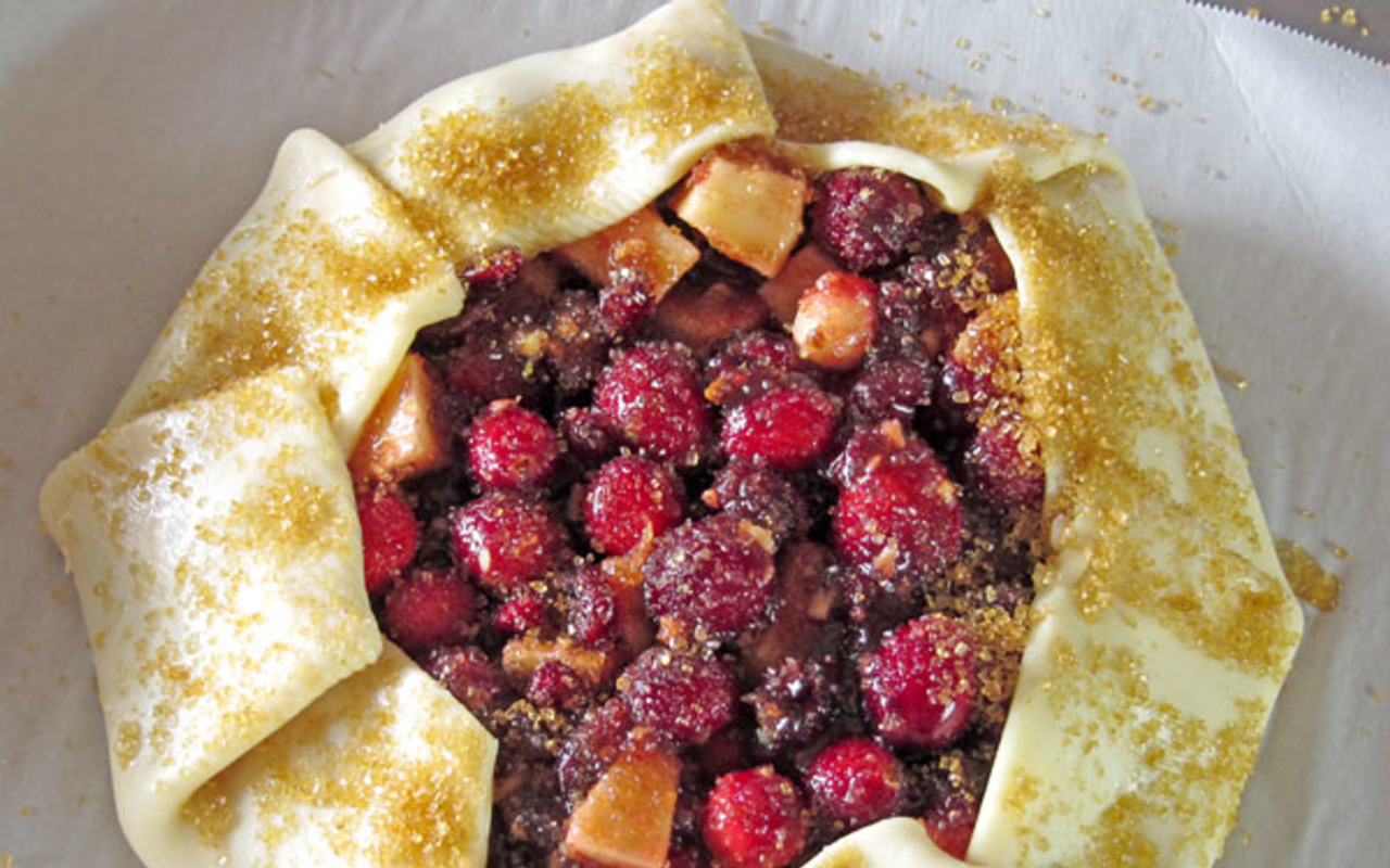 Simple 'throw together' holiday dessert: Cranberry-lime galette
