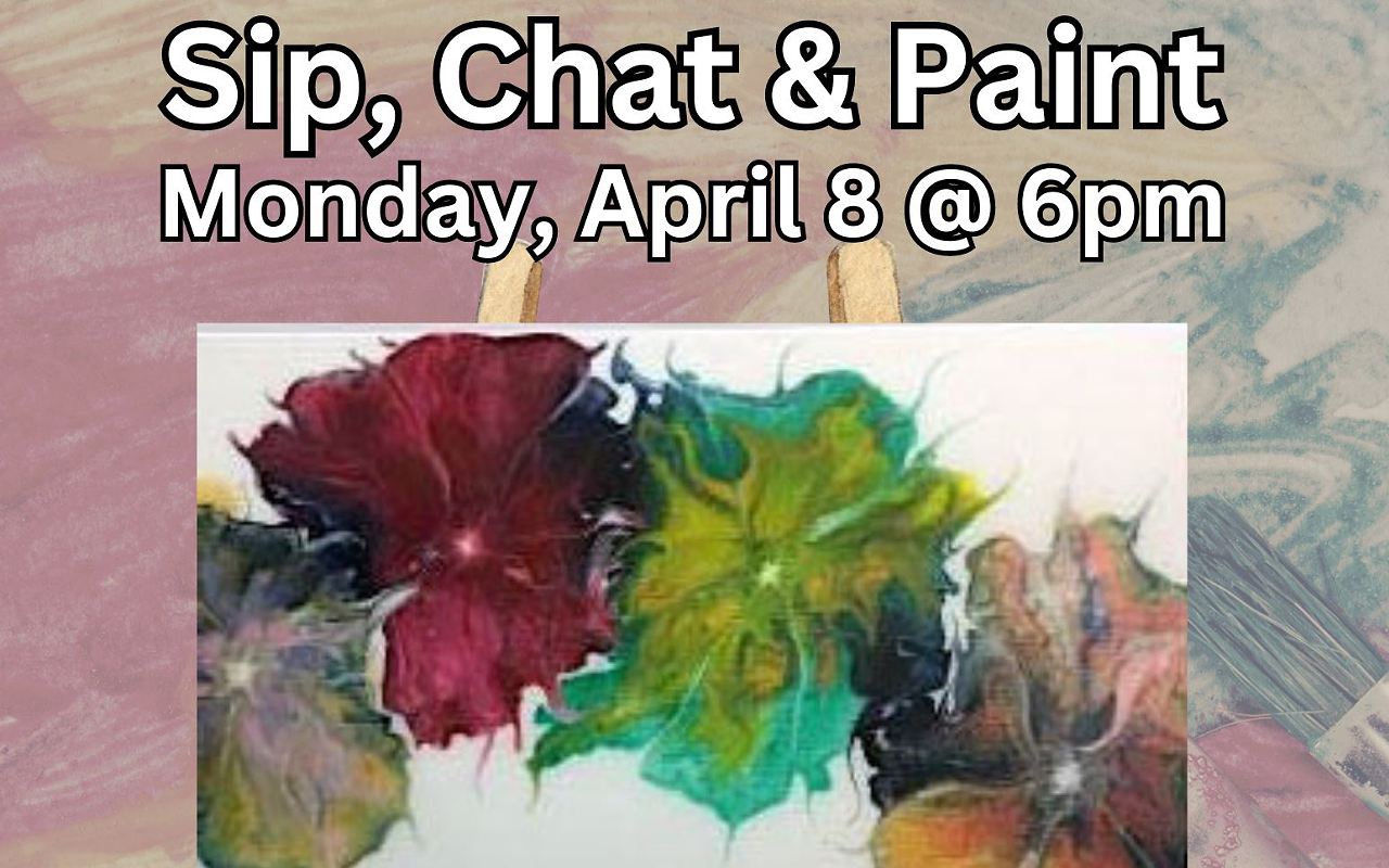Image: Sip, Chat & Paint a Flow Art Abstract