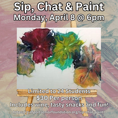 Sip, Chat & Paint a Flow Art Abstract