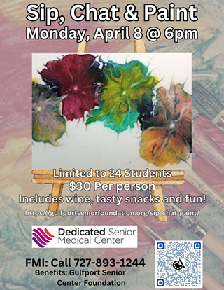 Image: Sip, Chat & Paint a Flow Art Abstract