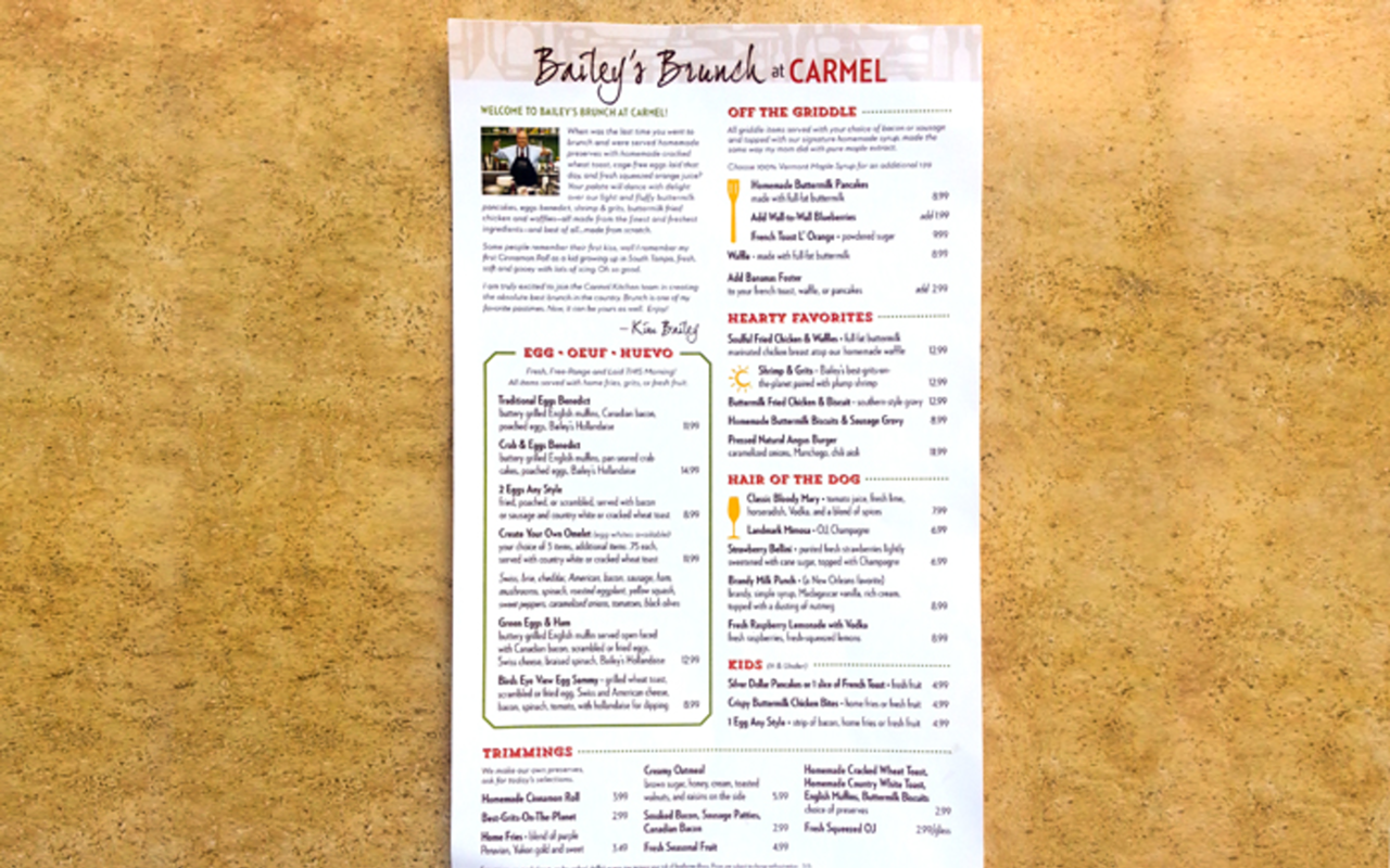 South Tampa Carmel Kitchen rolls out new brunch menu