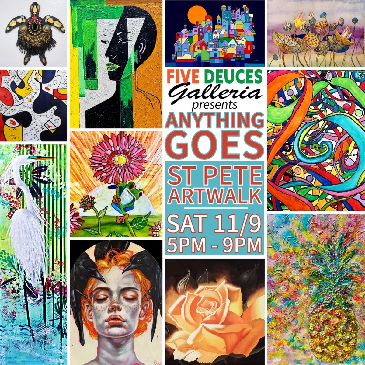 Anything Goes Art Exhibit Artwalk Promo