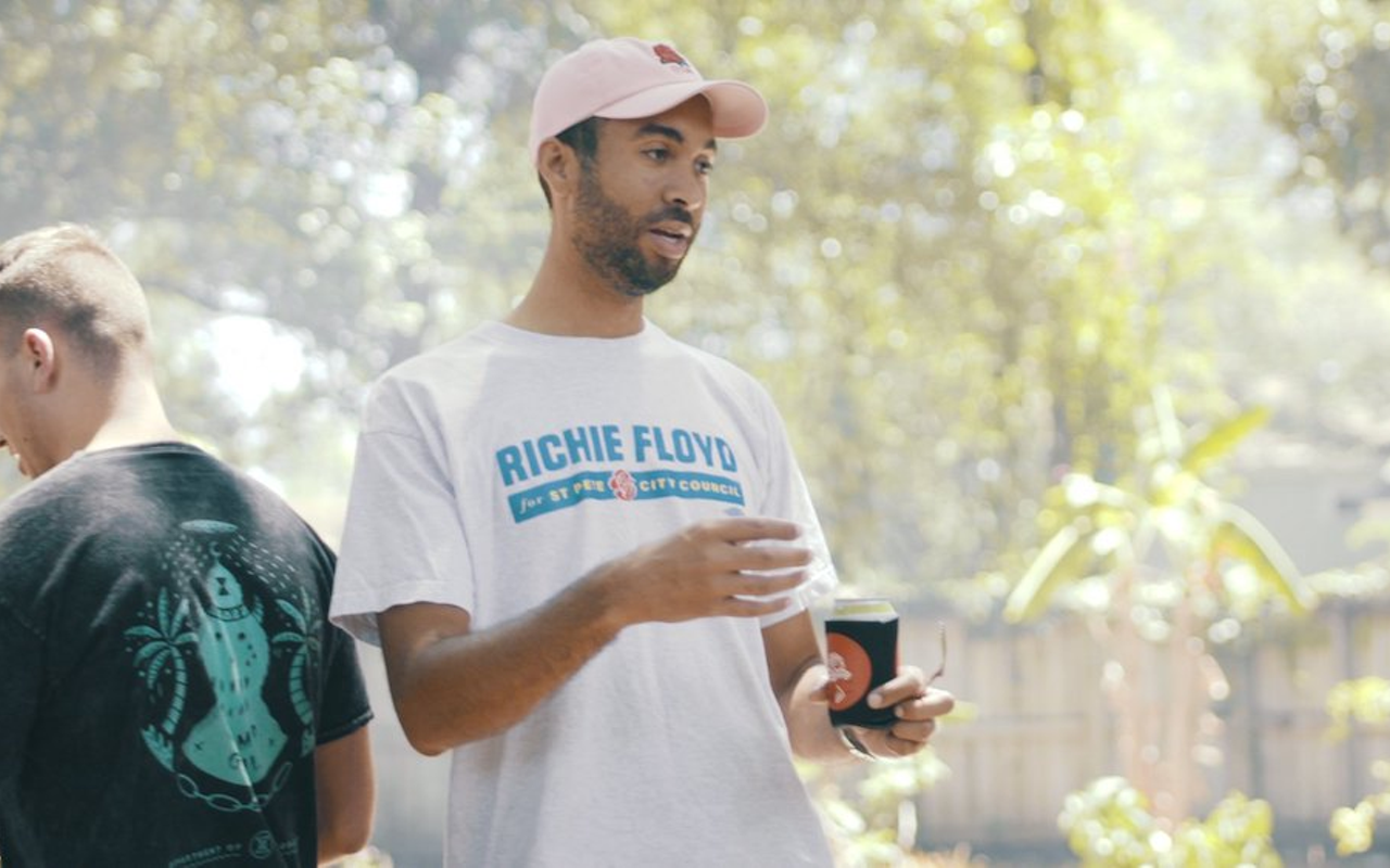 Richie Floyd, in a still from a video bringing awareness to his campaign for the District 8 seat on St. Petersburg City Council.