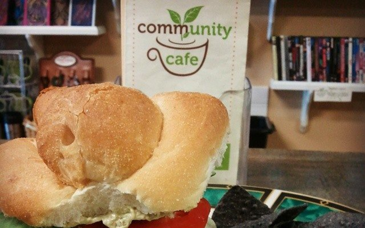 The breaded portobello burger that Community Cafe entered into the battle.