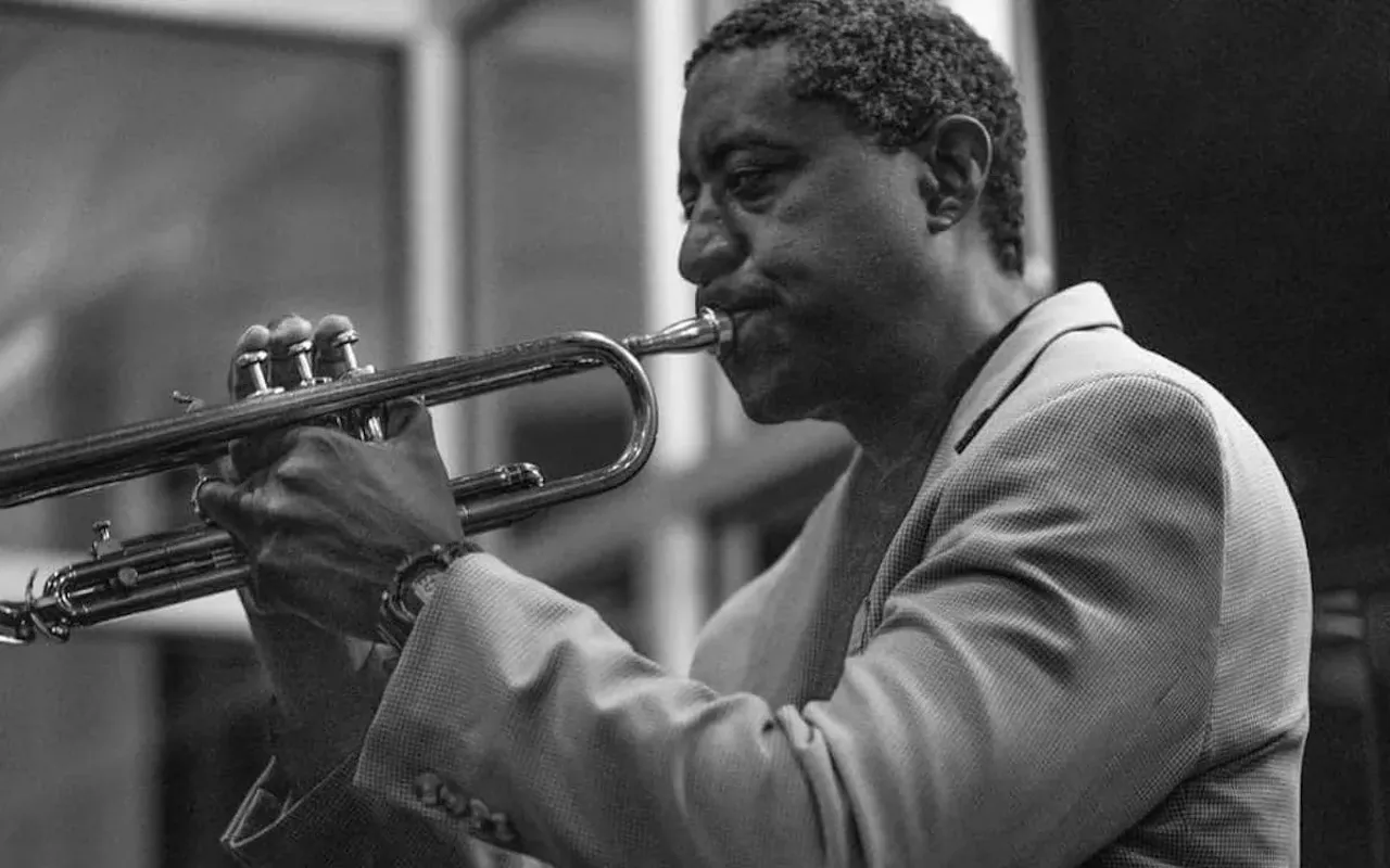 Dwayne White, who plays with the Al Downing Jazz Association at St. Petersburg's ArtsXChange on Nov. 3, 2023.