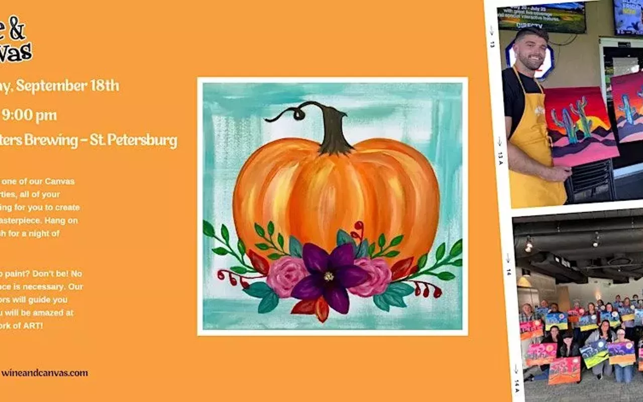 Image: St. Pete Paint and Sip &ndash; Fall Arrangement