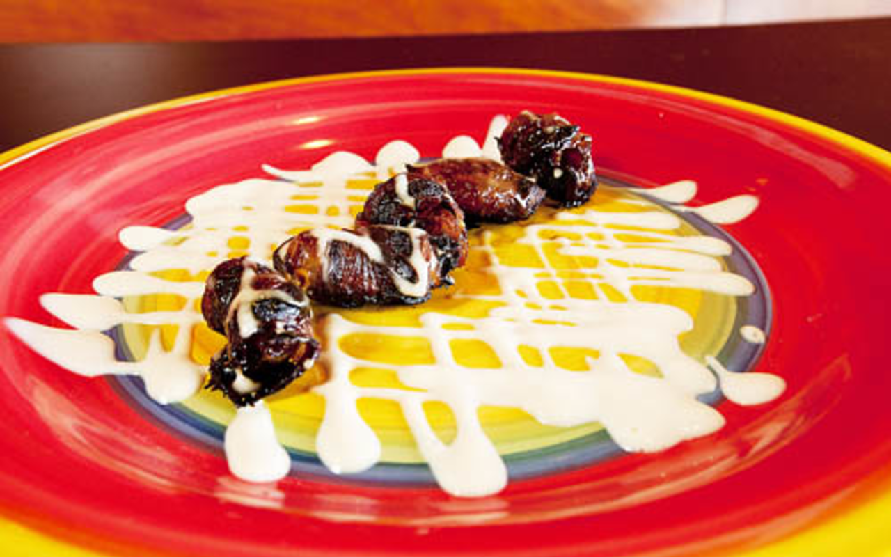 GOOEY CHEWY: The Westy's bacon-wrapped dates.