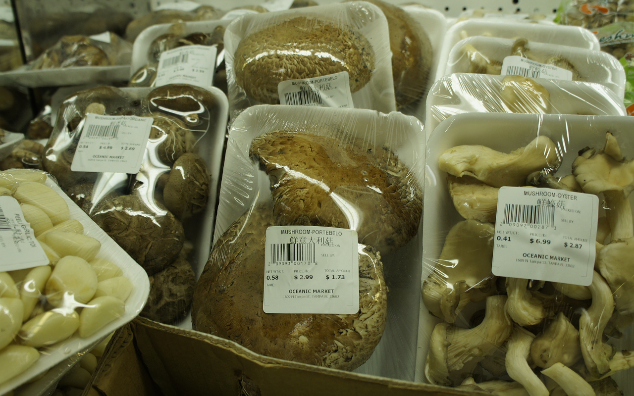 GET A SHROOM: Mushrooms for sale at Oceanic Supermarket.