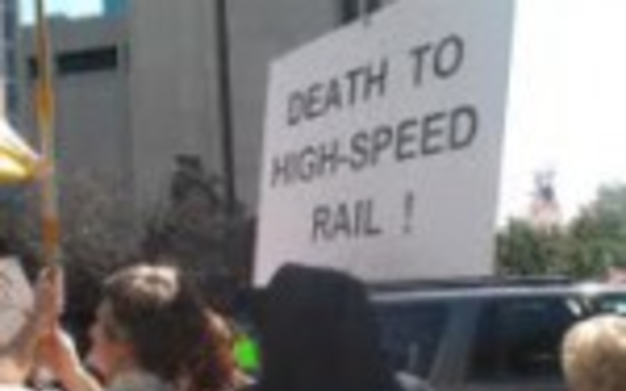 Supporters and critics converge in downtown Tampa at Rally For Rail event