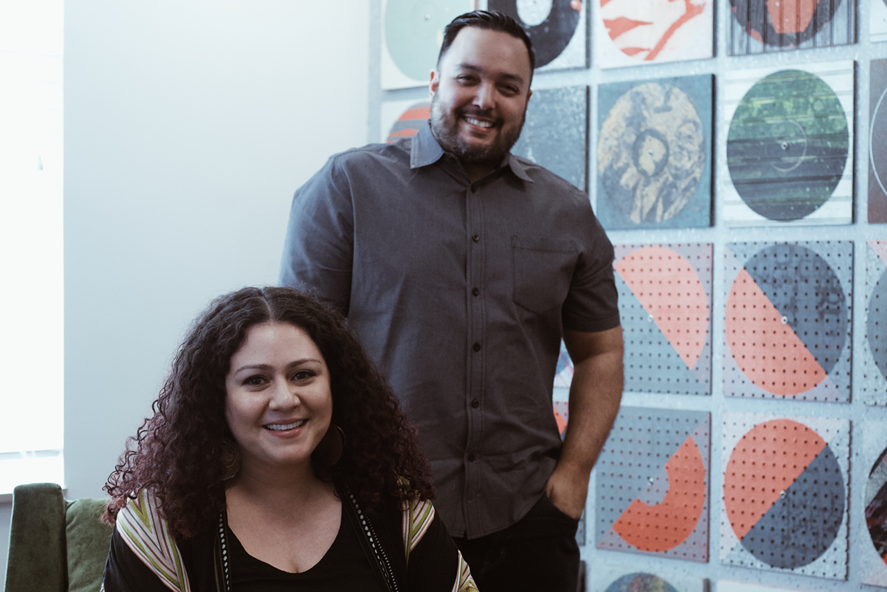 Janette Berrios (L) and Jorge Brea pictured at Symphonic Distribution's new Tampa, Florida headquarters on March 30, 2018.