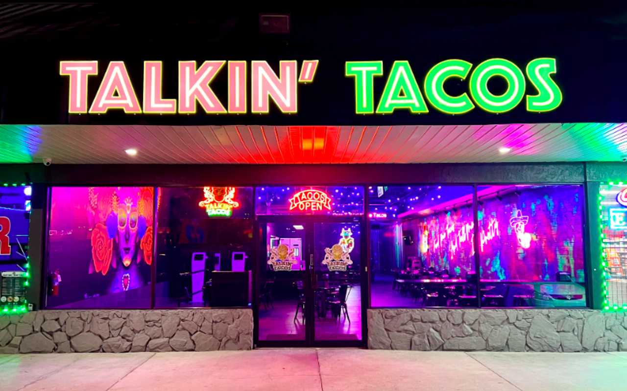 Talkin' Tacos, which is now open at 1819 E Fowler Ave. in Tampa, Florida.